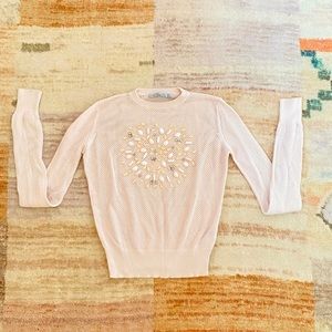 Waffle knit pink sweater from Zara!!